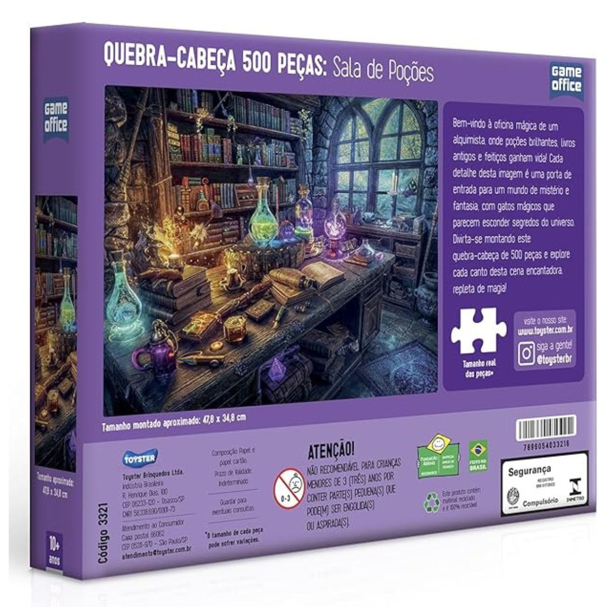 Quebra Cabeça Sala De Poções / 500 Peças - Toyster Quebra Cabeça Sala De Poções / 500 Peças - Toyster